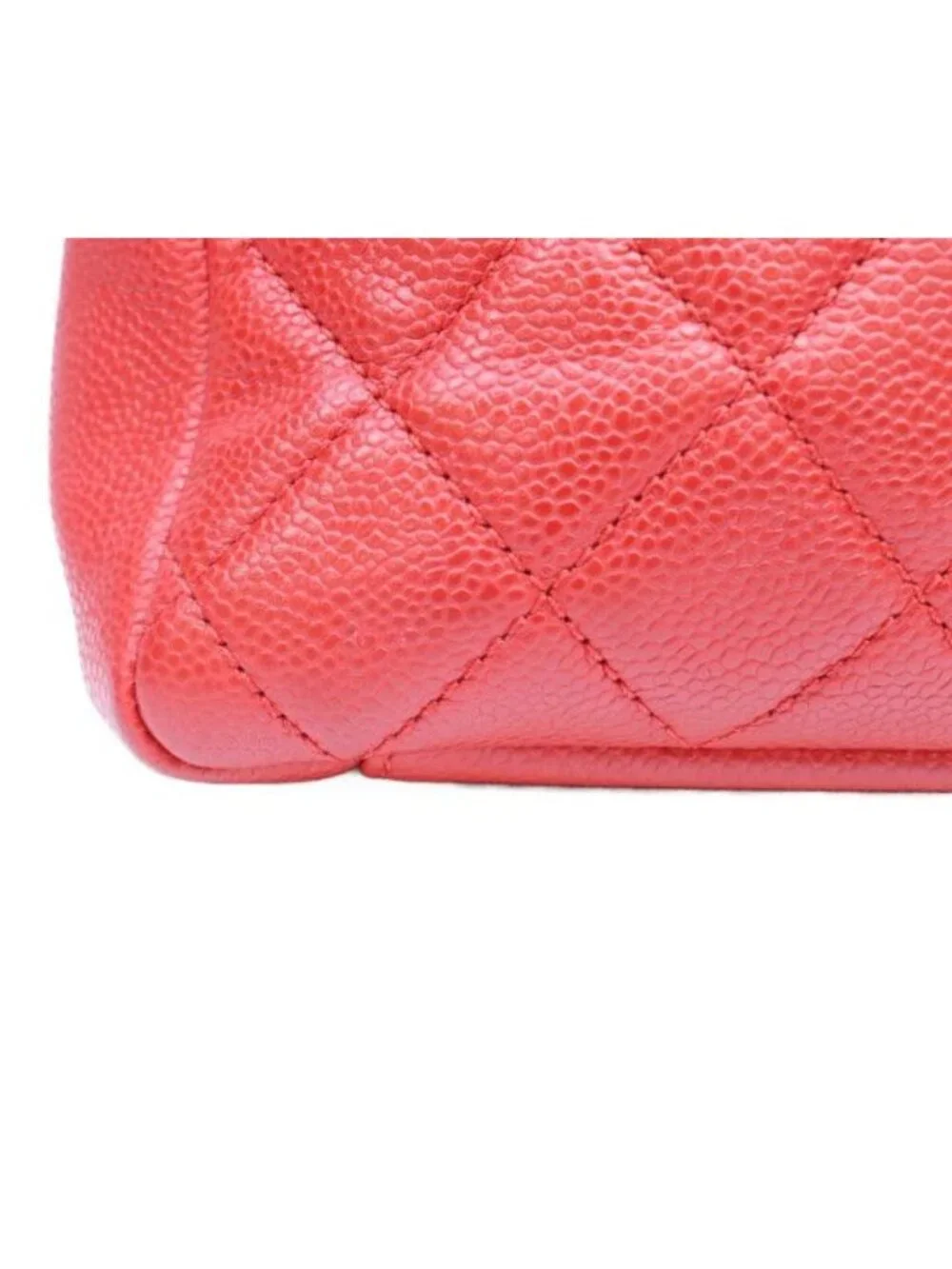 Chanel Red Caviar Silver Grand Shopping Tote GST